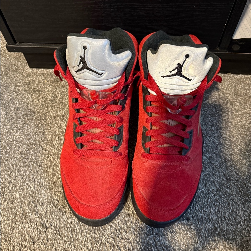 Air Jordan 5 Retro red and black